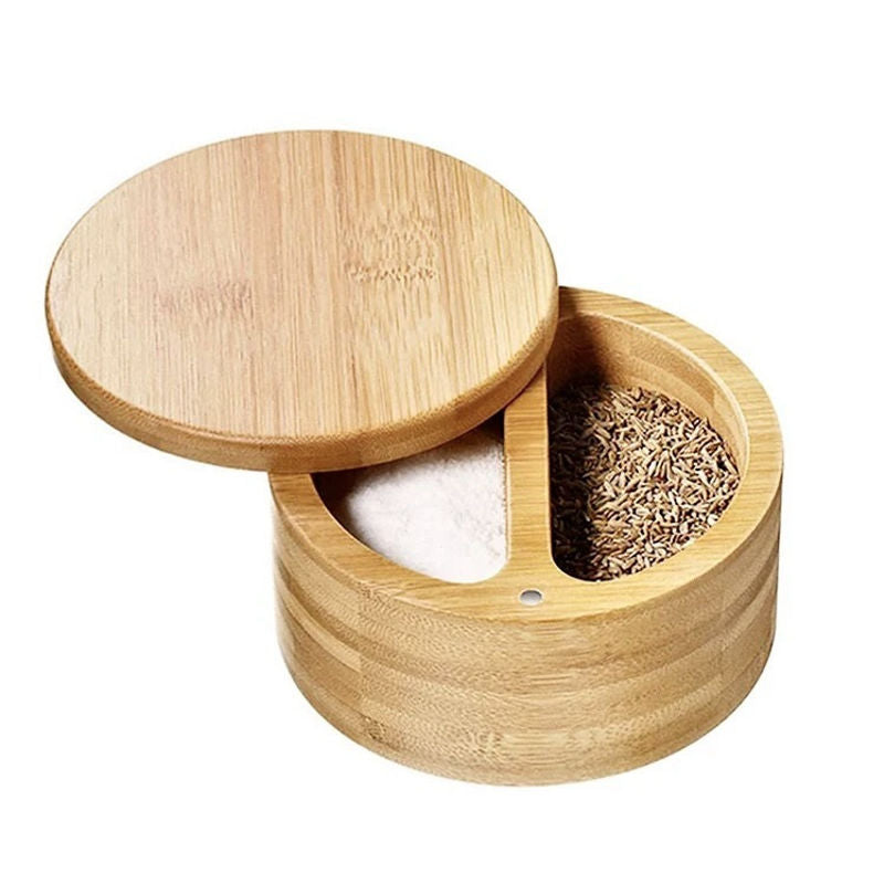 Bamboo Salt Jar & Seasoning Box
