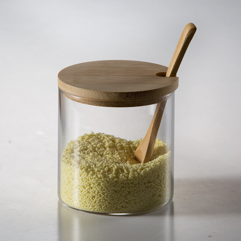 Salt & Sugar Jar with Bamboo Lid