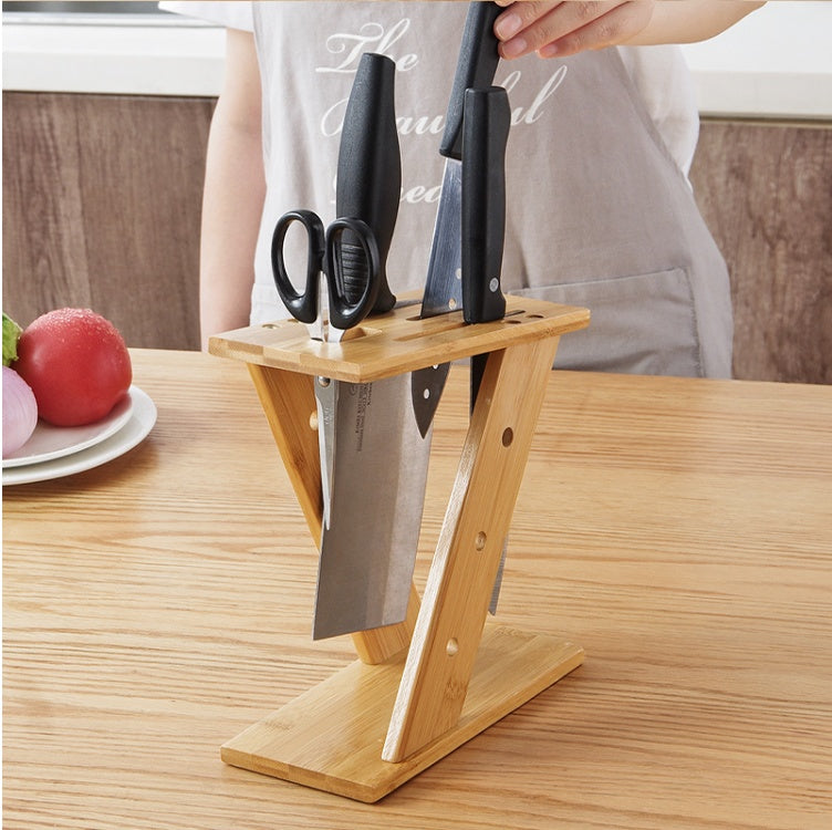 Bamboo Kitchen Knife Holder