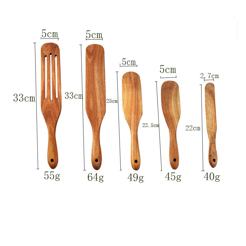 Acacia Wooden Spatula & Spurtle Set