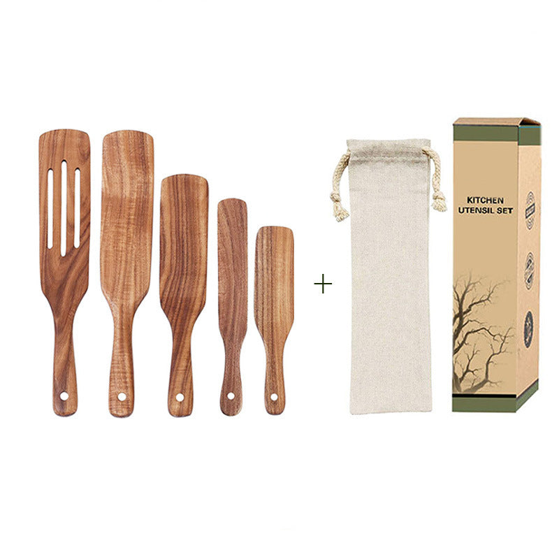 Acacia Wooden Spatula & Spurtle Set