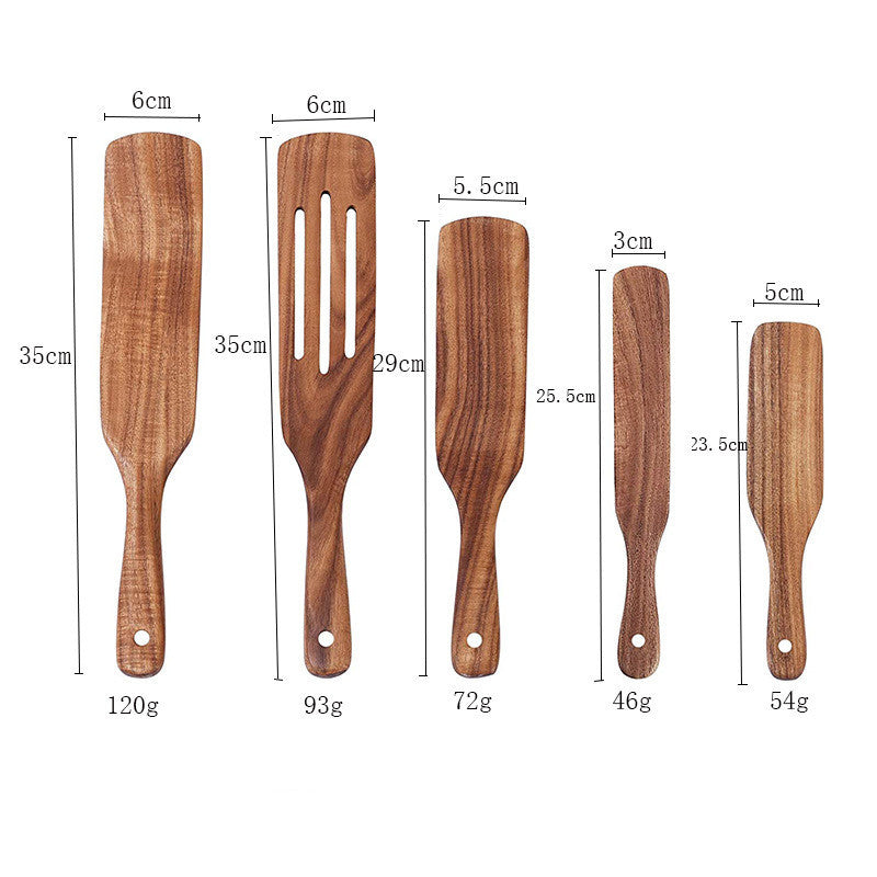 Acacia Wooden Spatula & Spurtle Set