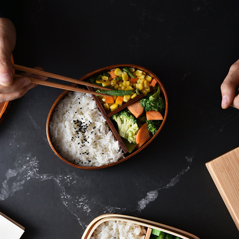 Japanese Wooden Bento Lunch Box