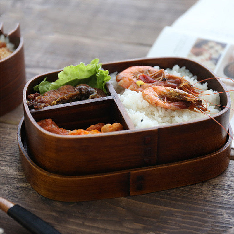 Japanese Wooden Bento Lunch Box