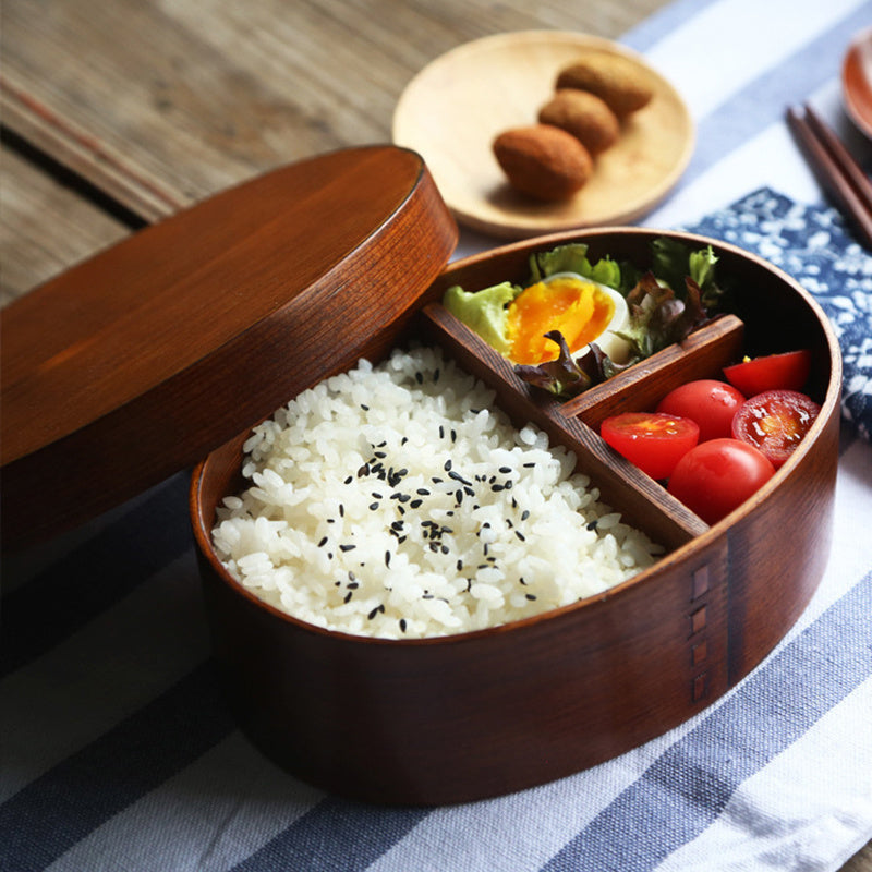 Japanese Wooden Bento Lunch Box