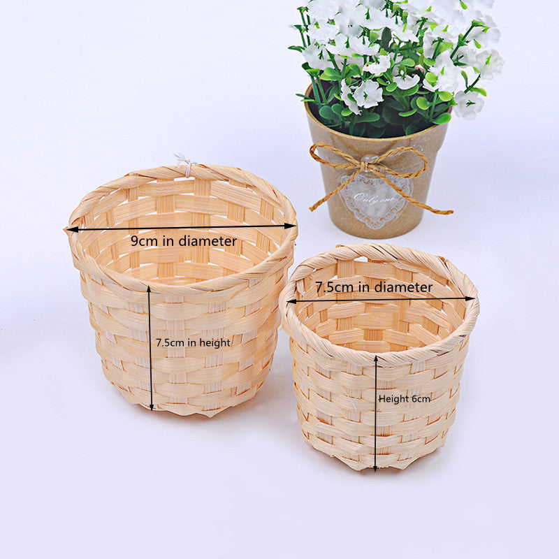Bamboo & Straw Storage Basket Bamboo & Straw Storage Basket