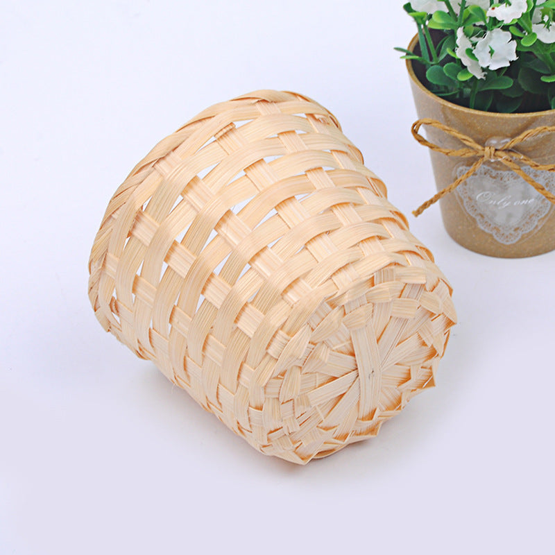 Bamboo & Straw Storage Basket Bamboo & Straw Storage Basket