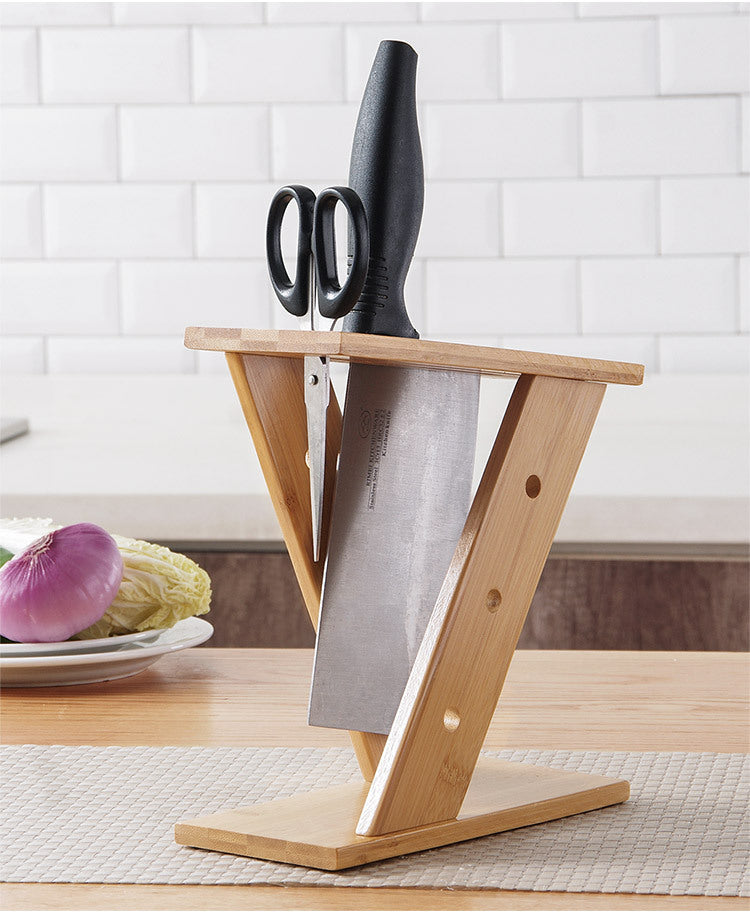 Bamboo Kitchen Knife Holder