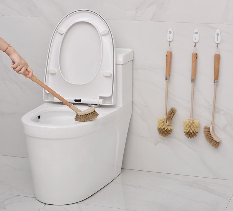 Wooden Handle Toilet & Cleaning Brush