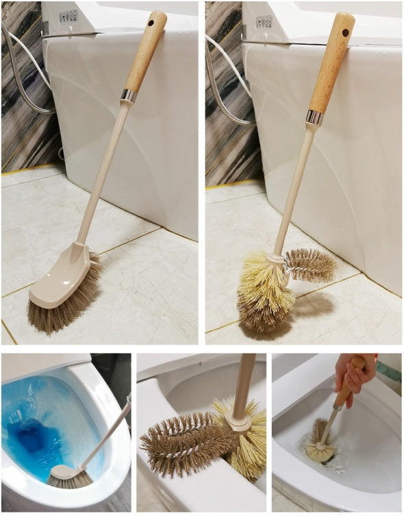 Wooden Handle Toilet & Cleaning Brush