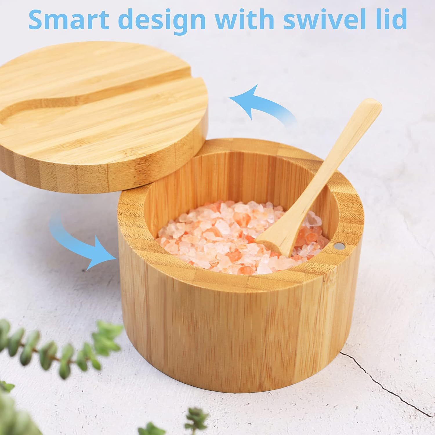 Bamboo Salt Jar & Seasoning Box