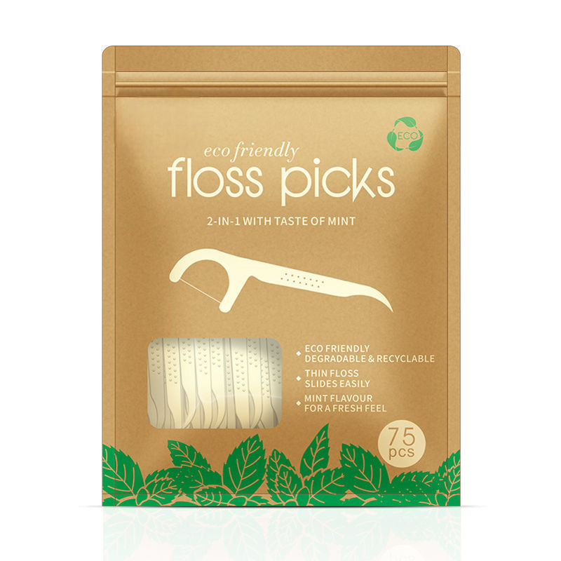 Eco-Friendly Degradable Dental Floss Sticks