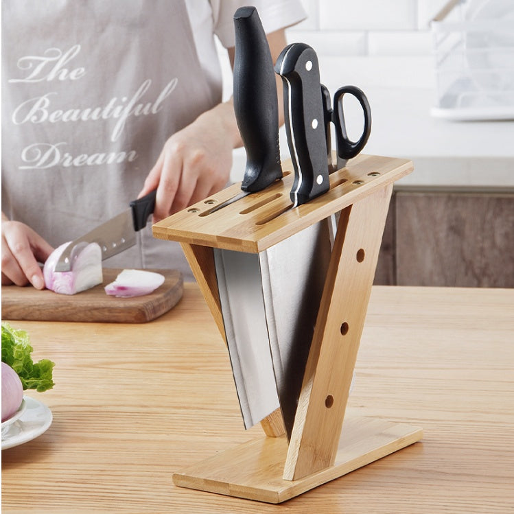 Bamboo Kitchen Knife Holder