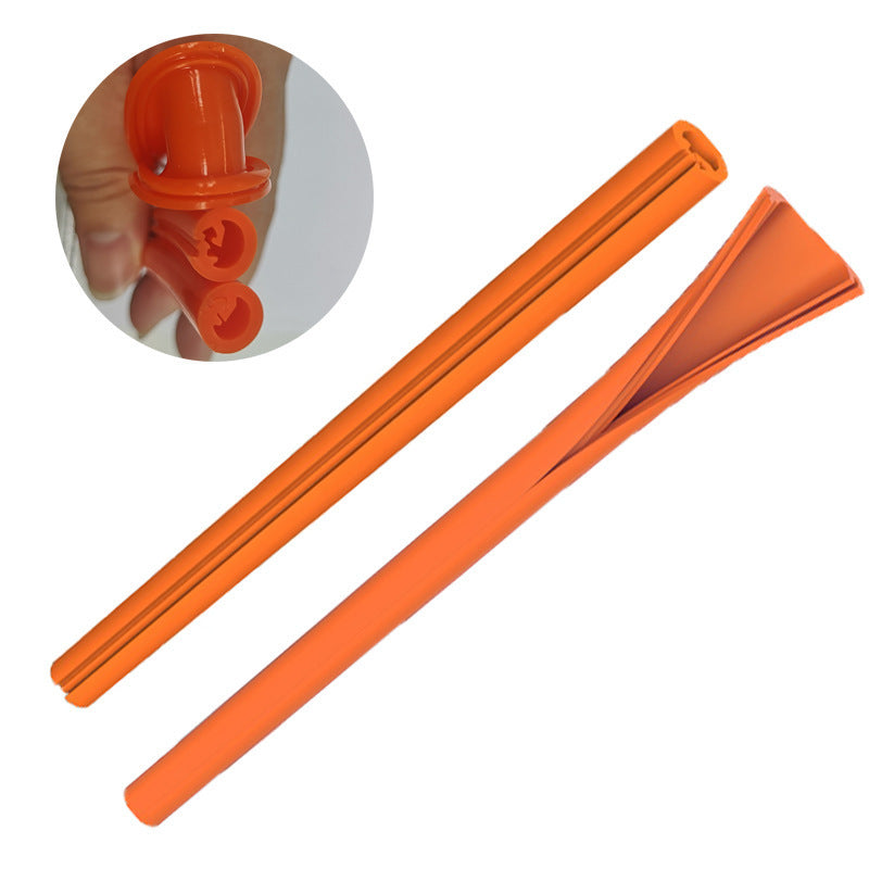 Reusable Silicone Buckle Straw