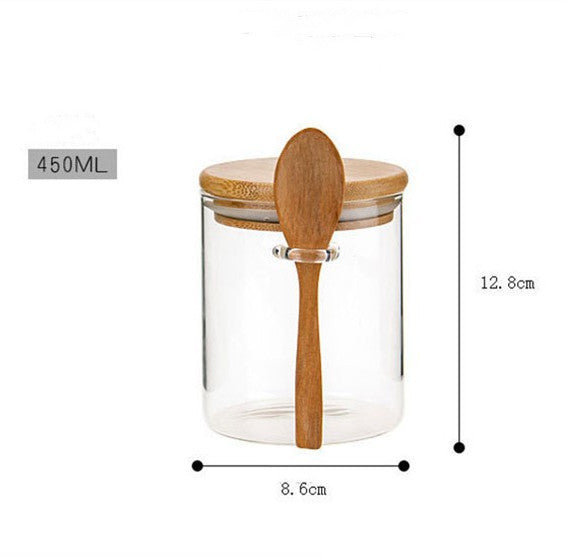 Salt & Sugar Jar with Bamboo Lid