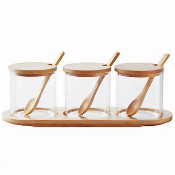 Salt & Sugar Jar with Bamboo Lid