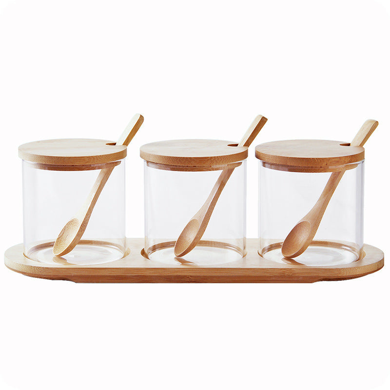 Salt & Sugar Jar with Bamboo Lid